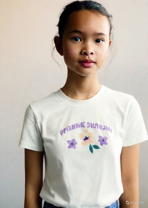 Casual Round Neck Flower Print